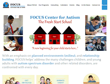 Tablet Screenshot of focuscenterforautism.org